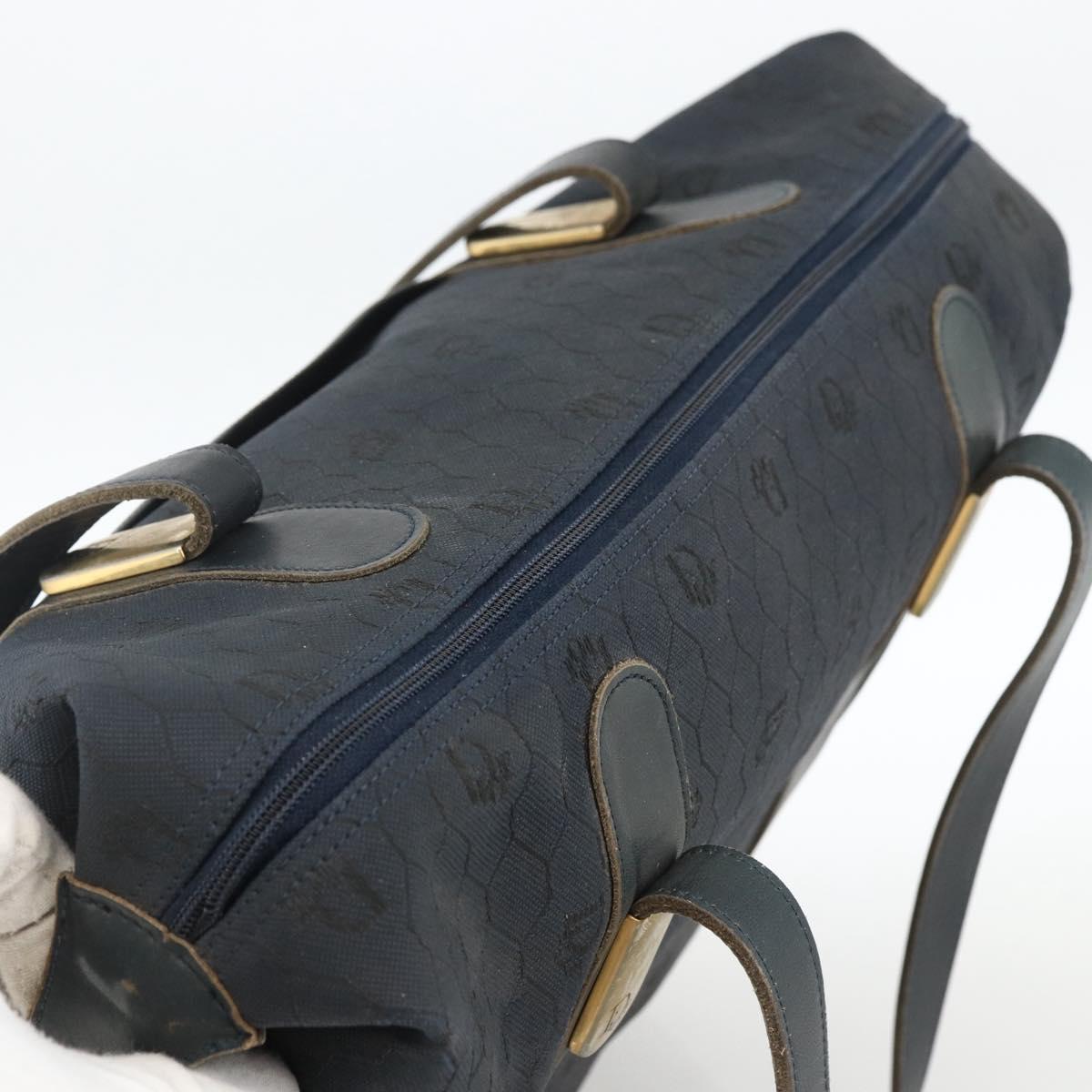 Christian Dior Honeycomb Canvas Boston Bag Navy Auth BSZ020