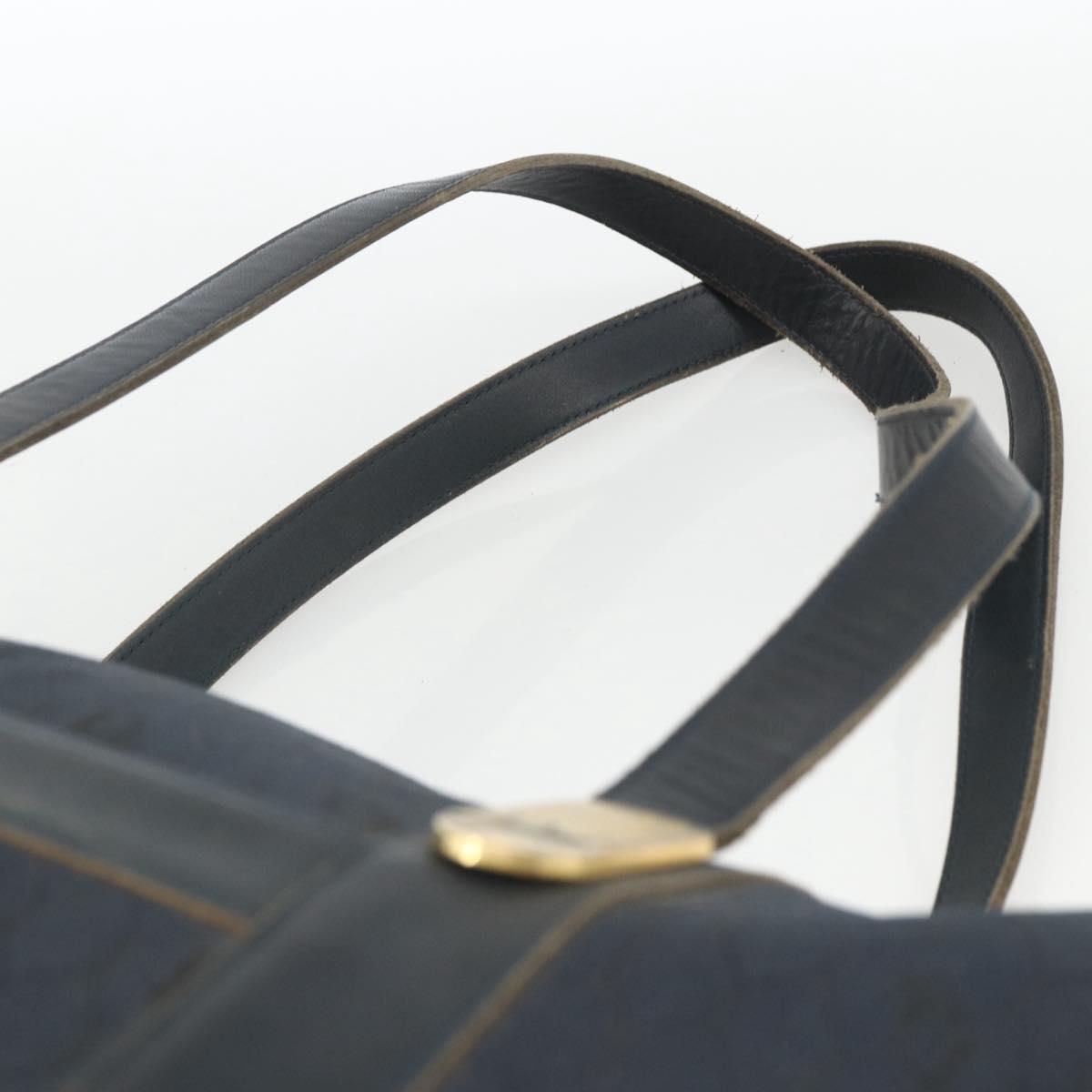 Christian Dior Honeycomb Canvas Boston Bag Navy Auth BSZ020