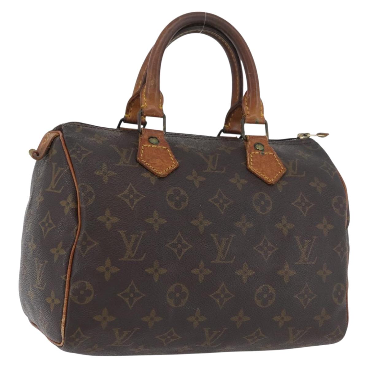 LOUIS VUITTON Monogram Speedy 25 Hand Bag M41528 LV Auth BSZ041