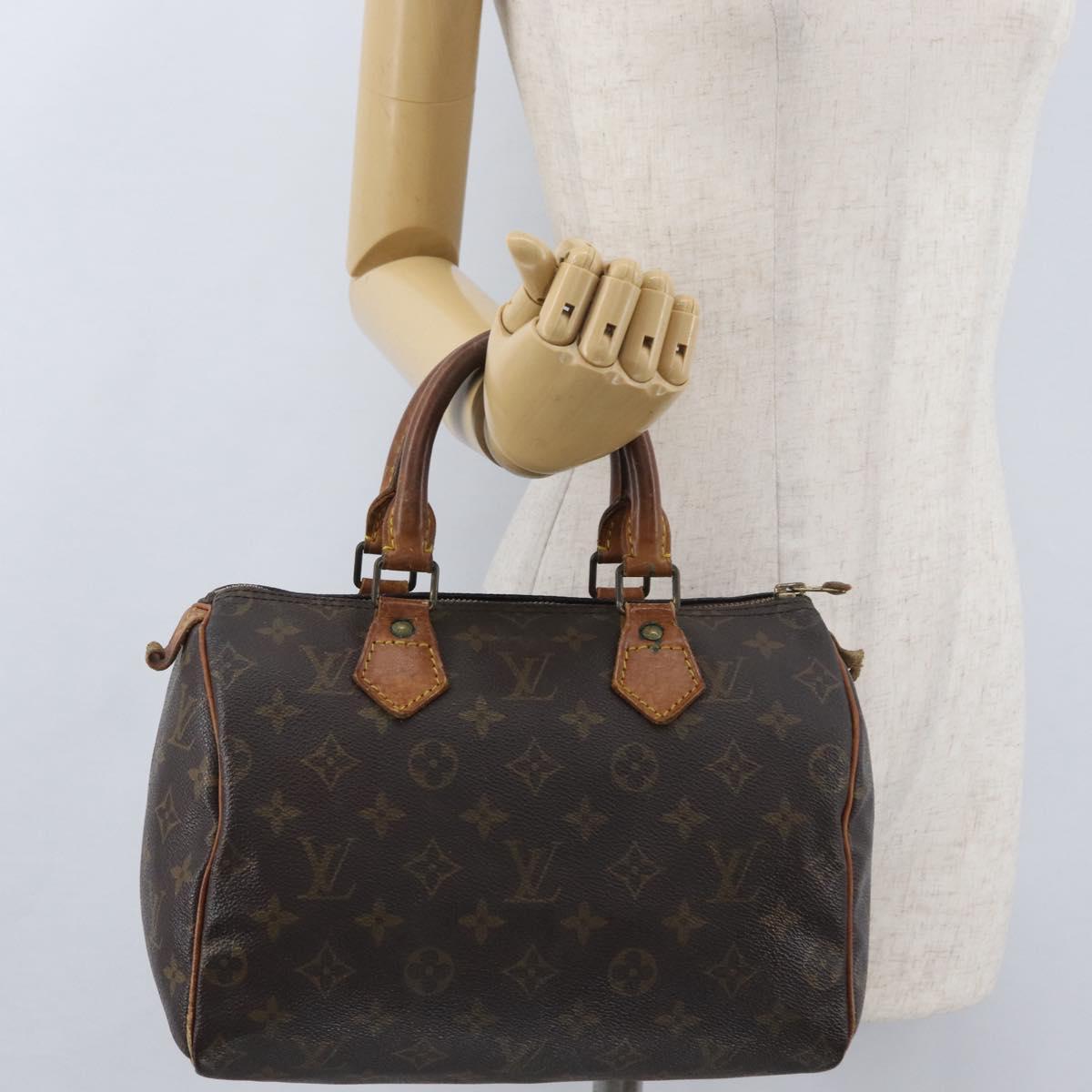 LOUIS VUITTON Monogram Speedy 25 Hand Bag M41528 LV Auth BSZ041