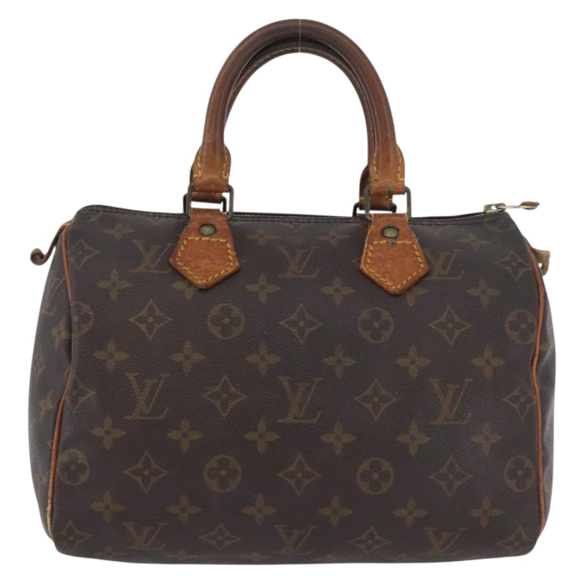LOUIS VUITTON Monogram Speedy 25 Hand Bag M41528 LV Auth BSZ041