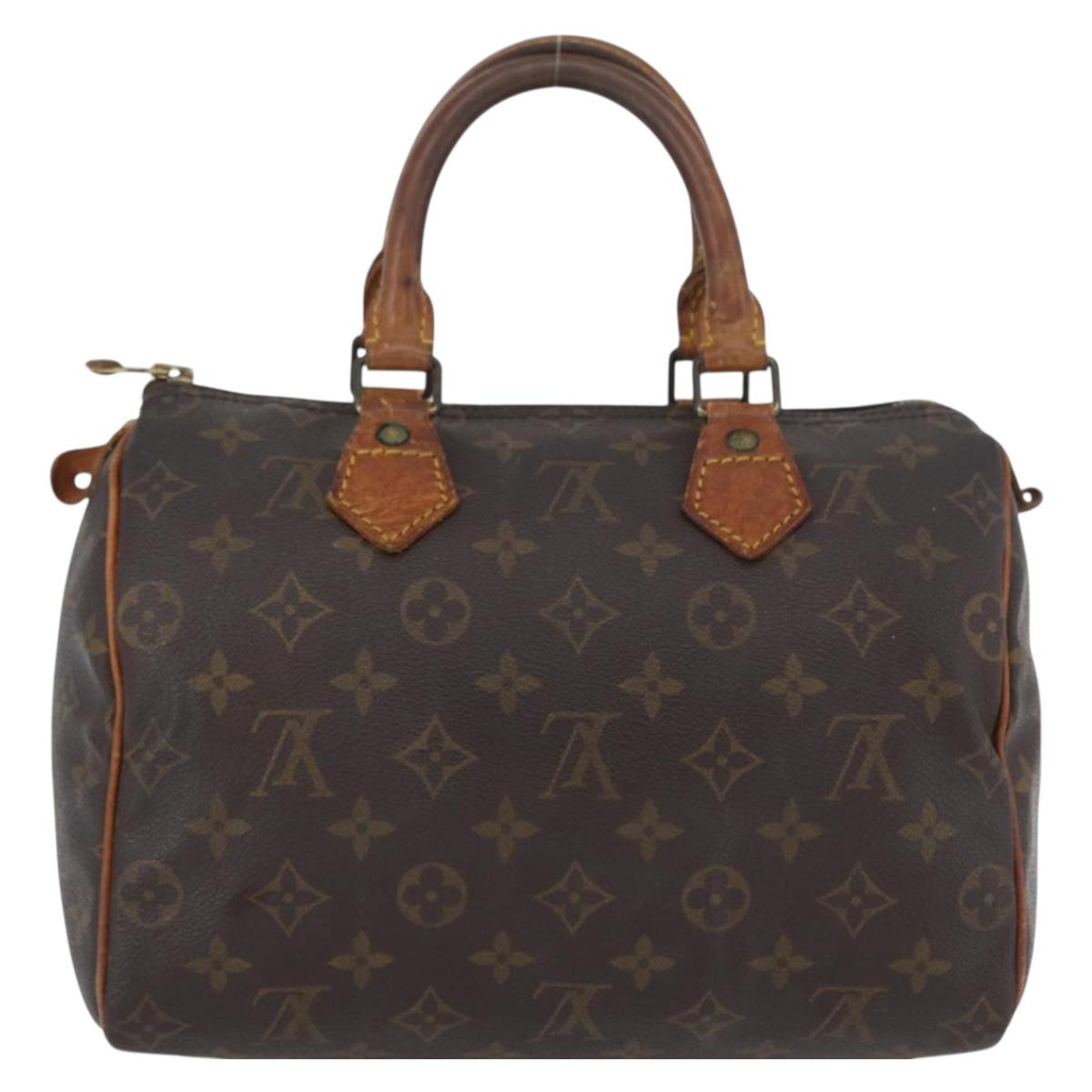 LOUIS VUITTON Monogram Speedy 25 Hand Bag M41528 LV Auth BSZ041