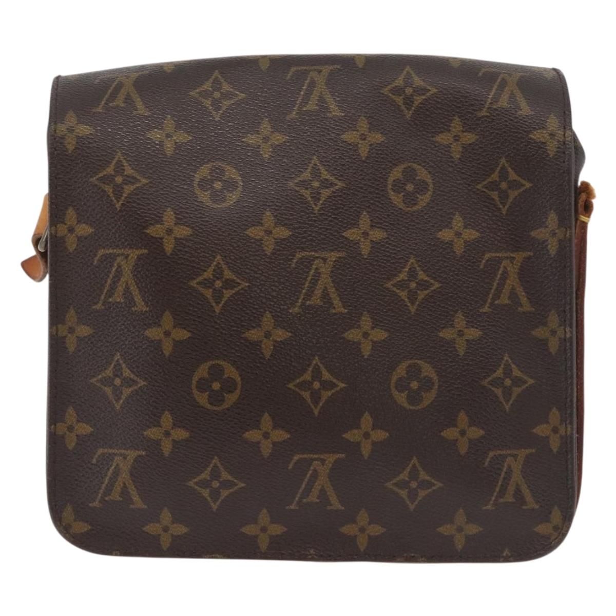 LOUIS VUITTON Monogram Cartouchiere MM Shoulder Bag M51253 LV Auth BSZ063