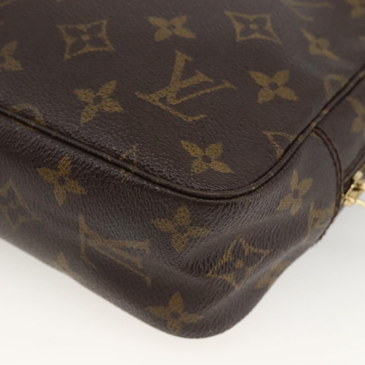 LOUIS VUITTON Monogram Trousse Toilette 23 Clutch Bag M47524 LV Auth BSZ064