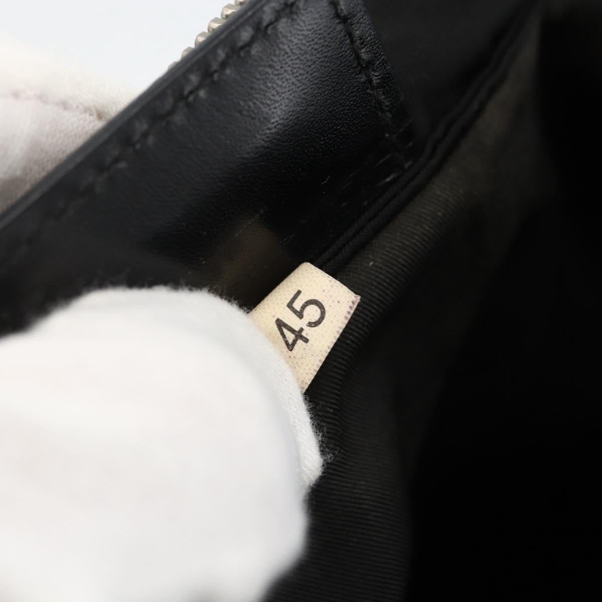 PRADA Shoulder Bag Nylon Black Silver Auth BSZ071