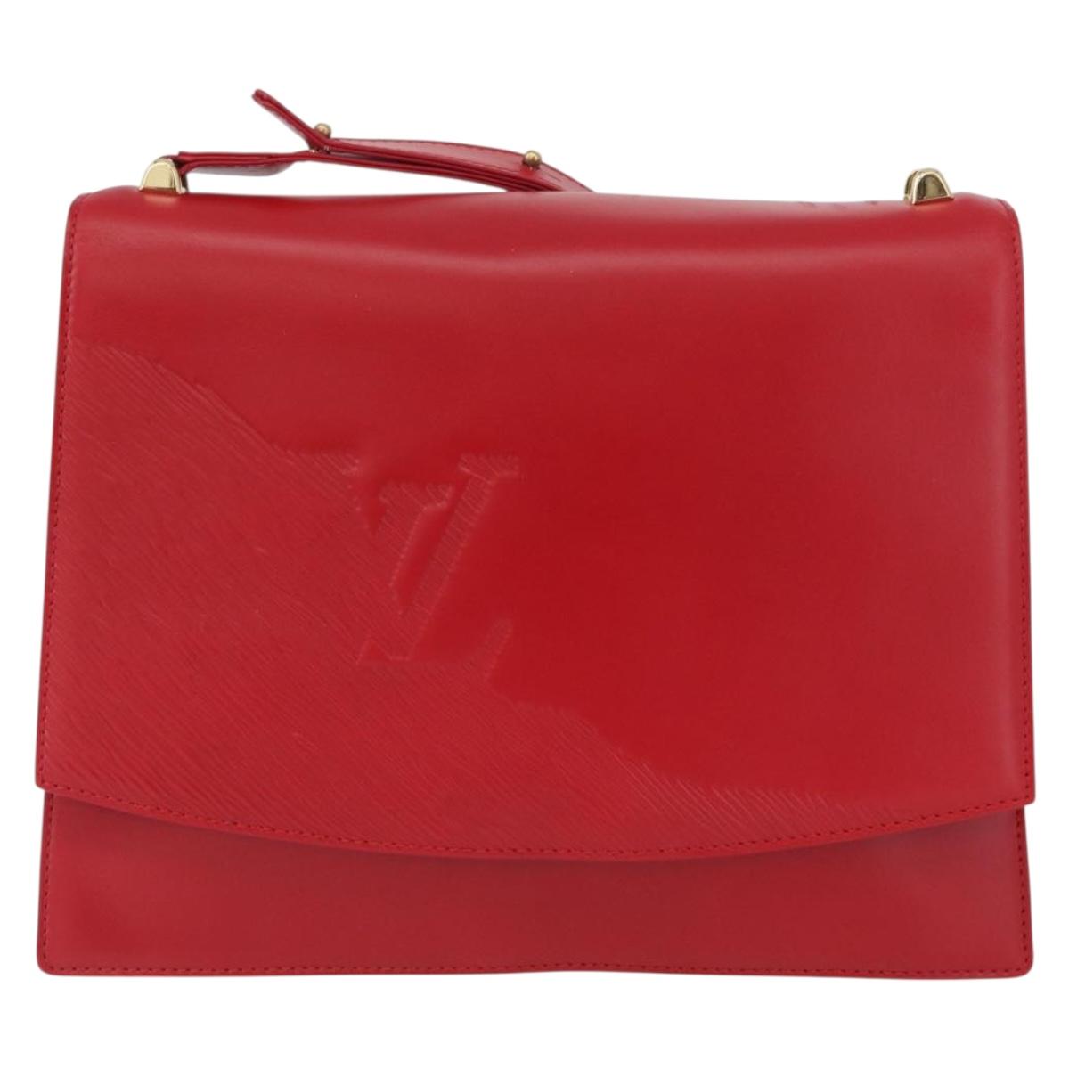 LOUIS VUITTON Opera line Delph Shoulder Bag Red M63937 LV Auth BSZ075