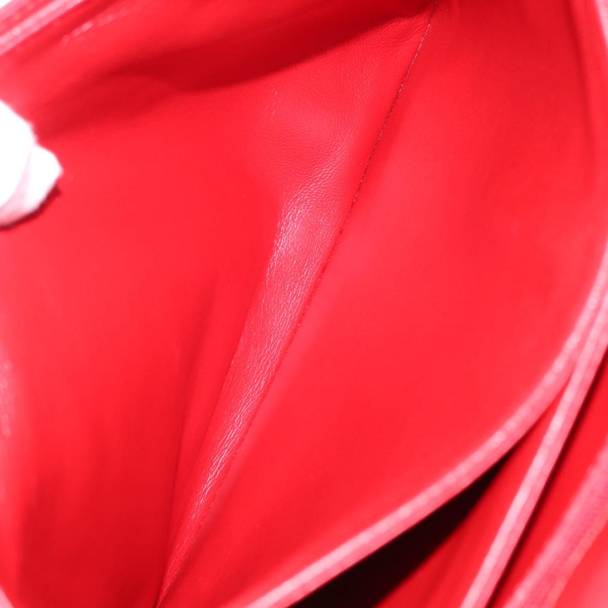 LOUIS VUITTON Opera line Delph Shoulder Bag Red M63937 LV Auth BSZ075