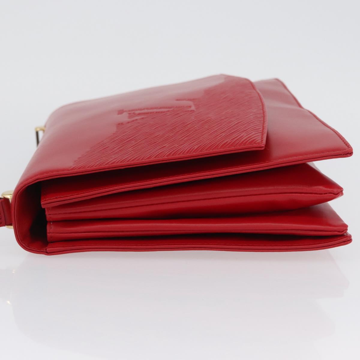 LOUIS VUITTON Opera line Delph Shoulder Bag Red M63937 LV Auth BSZ075