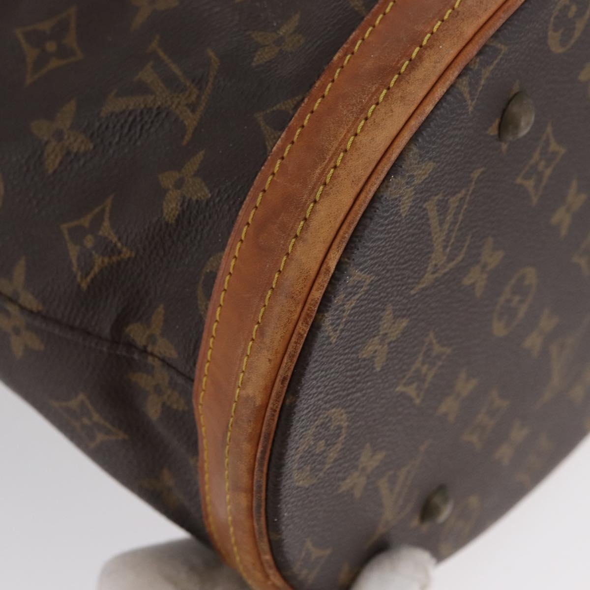 LOUIS VUITTON Monogram Bucket GM Shoulder Bag M42236 LV Auth BSZ084