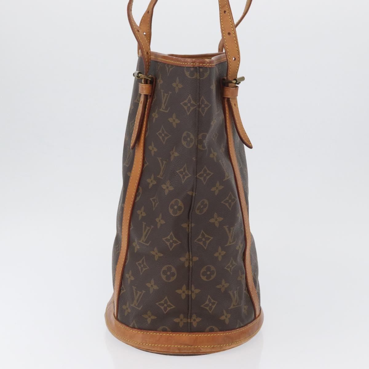 LOUIS VUITTON Monogram Bucket GM Shoulder Bag M42236 LV Auth BSZ084