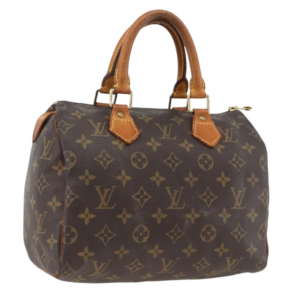 LOUIS VUITTON Monogram Speedy 25 Hand Bag M41528 LV Auth BSZ085