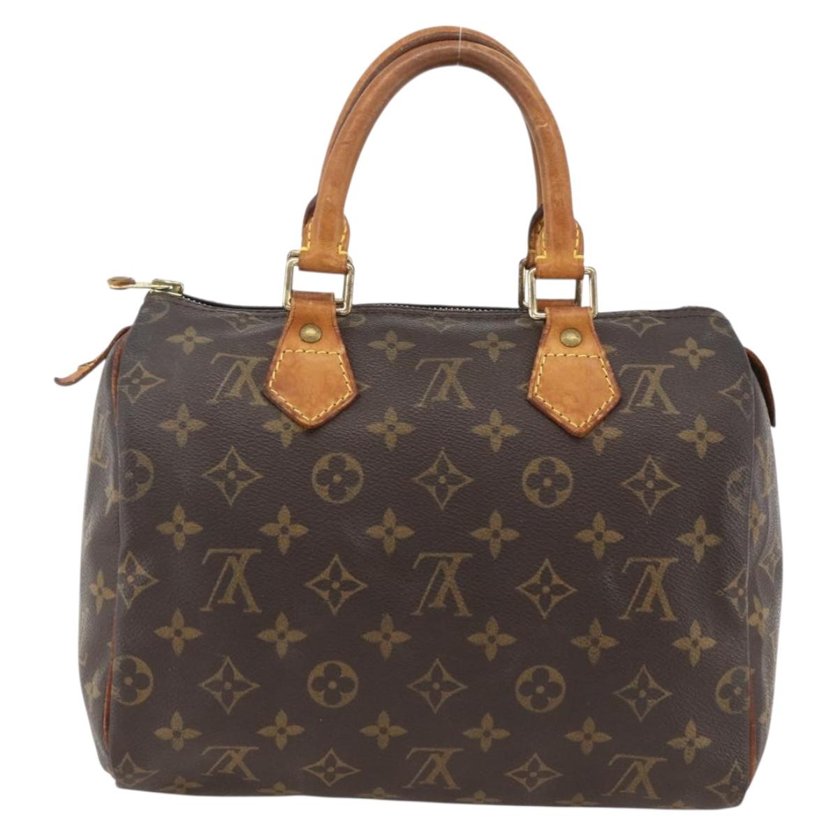 LOUIS VUITTON Monogram Speedy 25 Hand Bag M41528 LV Auth BSZ085