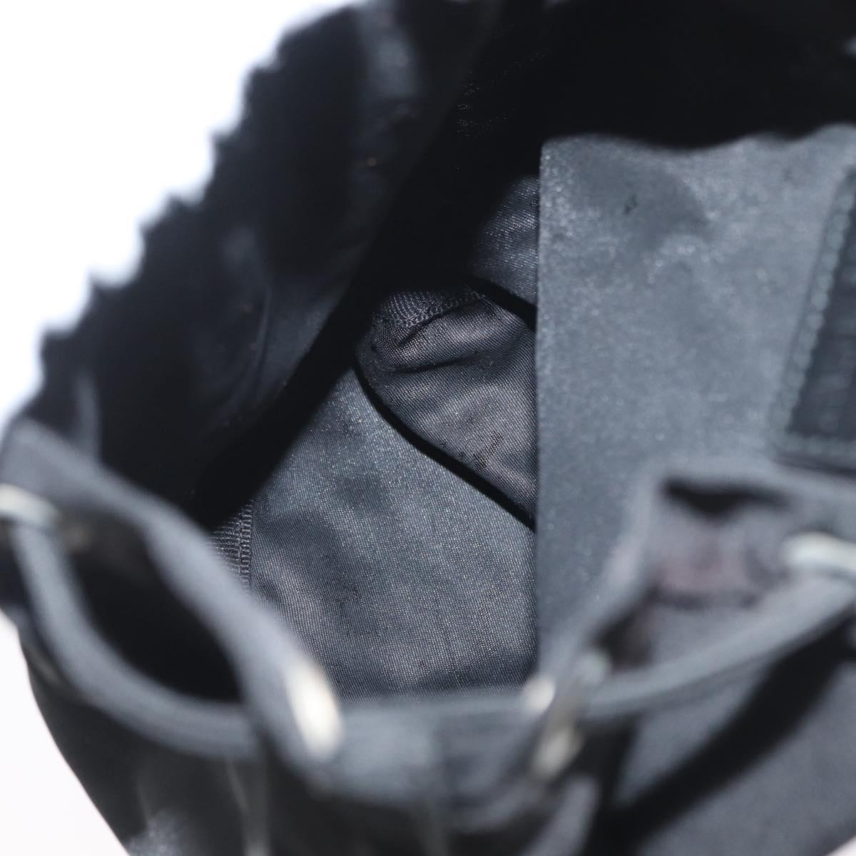 PRADA Drawstring Pouch Nylon Black Auth BSZ108