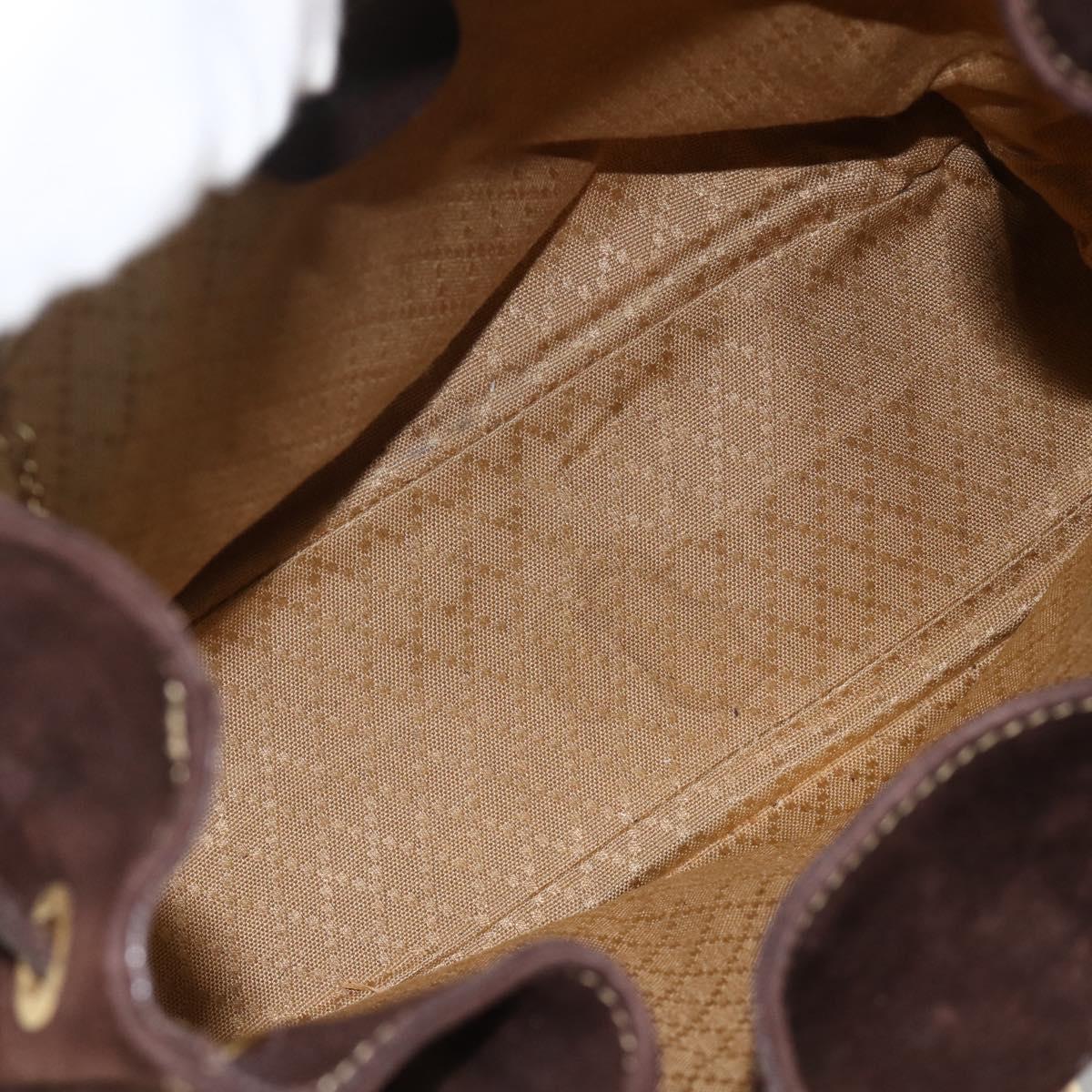 GUCCI Bamboo Backpack Leather Brown Gold 003 2058 0016 Auth BSZ111