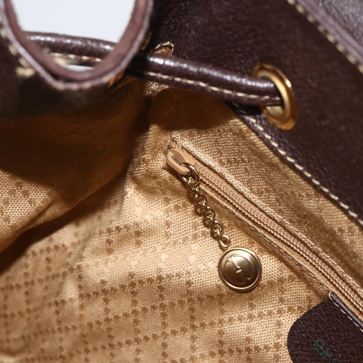 GUCCI Bamboo Backpack Leather Brown Gold 003 2058 0016 Auth BSZ111