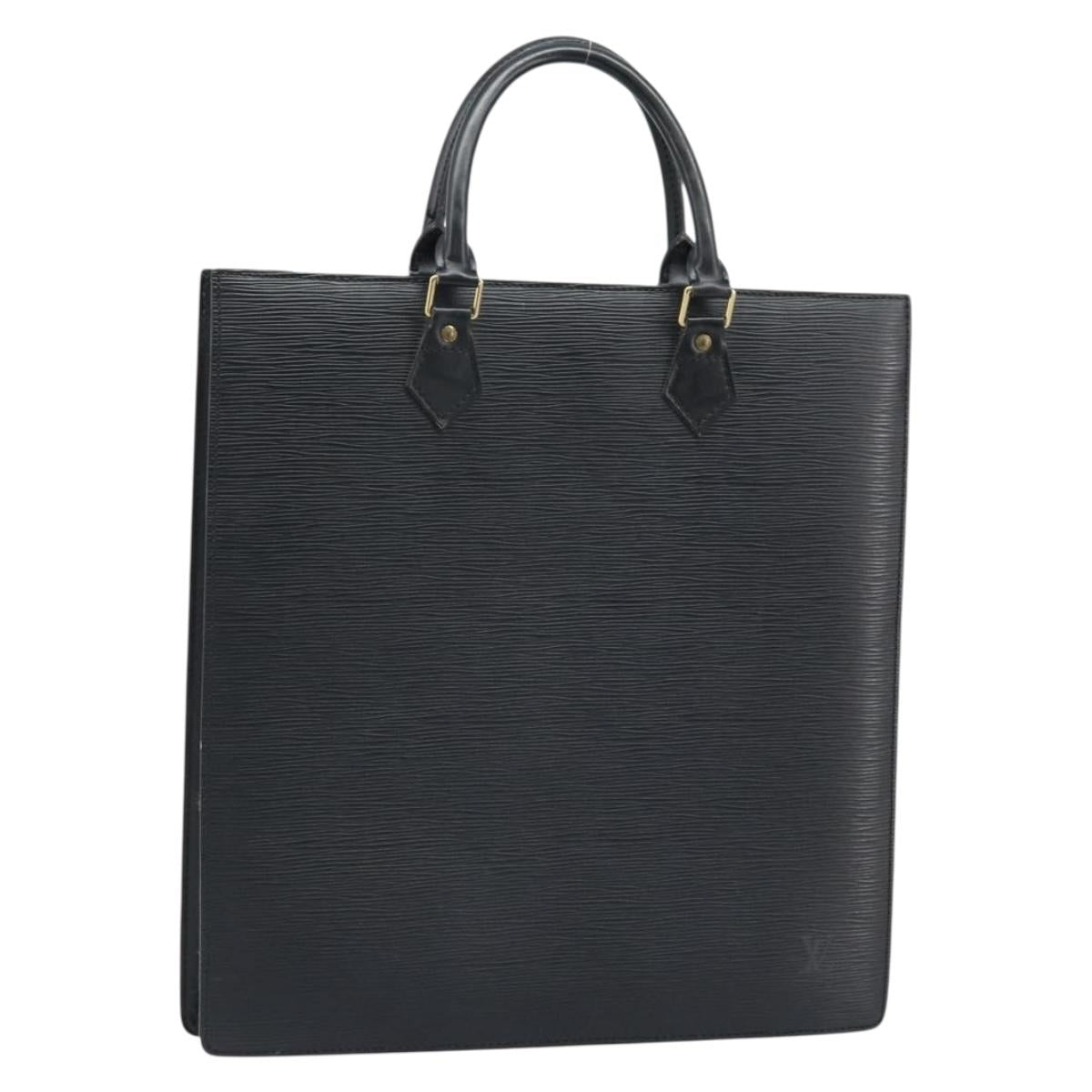 LOUIS VUITTON Epi Sac Plat Hand Bag Black M59082 LV Auth BSZ115