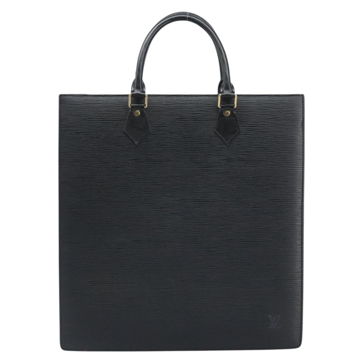 LOUIS VUITTON Epi Sac Plat Hand Bag Black M59082 LV Auth BSZ115
