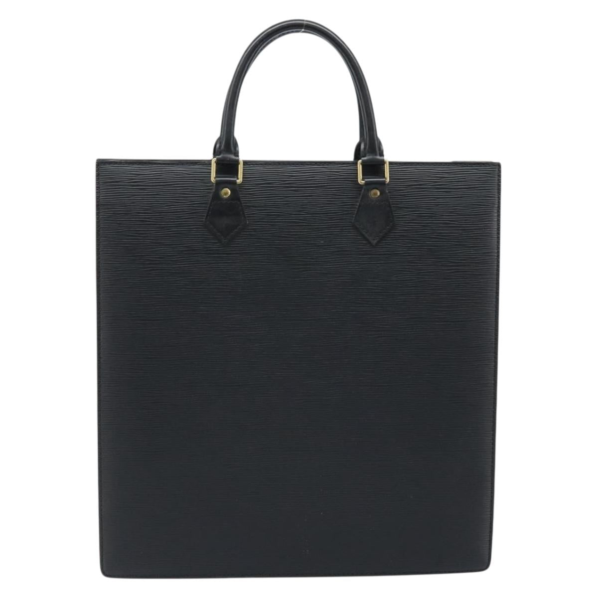 LOUIS VUITTON Epi Sac Plat Hand Bag Black M59082 LV Auth BSZ115