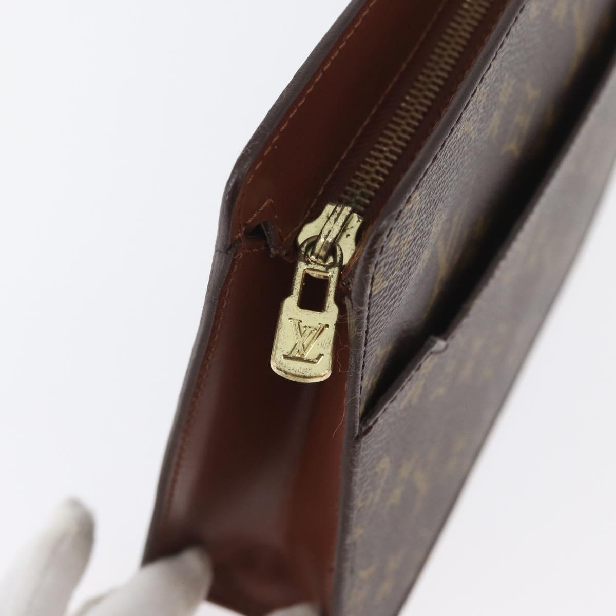 LOUIS VUITTON Monogram Pochette Homme Clutch Bag M51795 LV Auth BSZ122