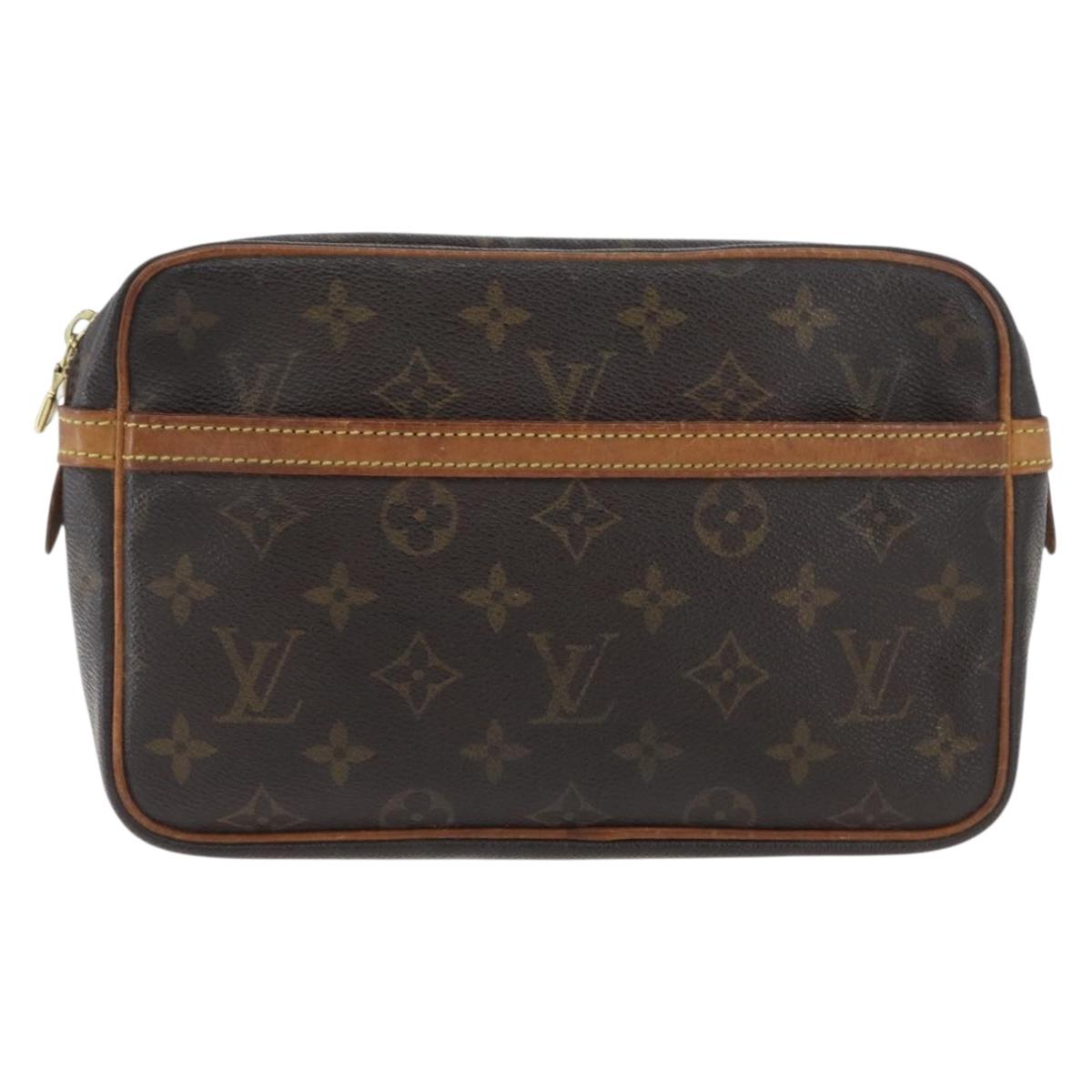 LOUIS VUITTON Monogram Compiegne 23 Clutch Bag M51847 LV Auth BSZ123