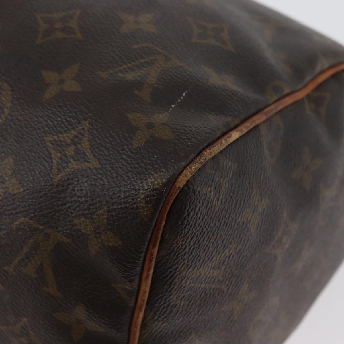 LOUIS VUITTON Monogram Speedy 30 Hand Bag M41526 LV Auth BSZ126