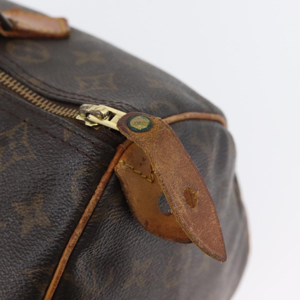 LOUIS VUITTON Monogram Speedy 30 Hand Bag M41526 LV Auth BSZ126