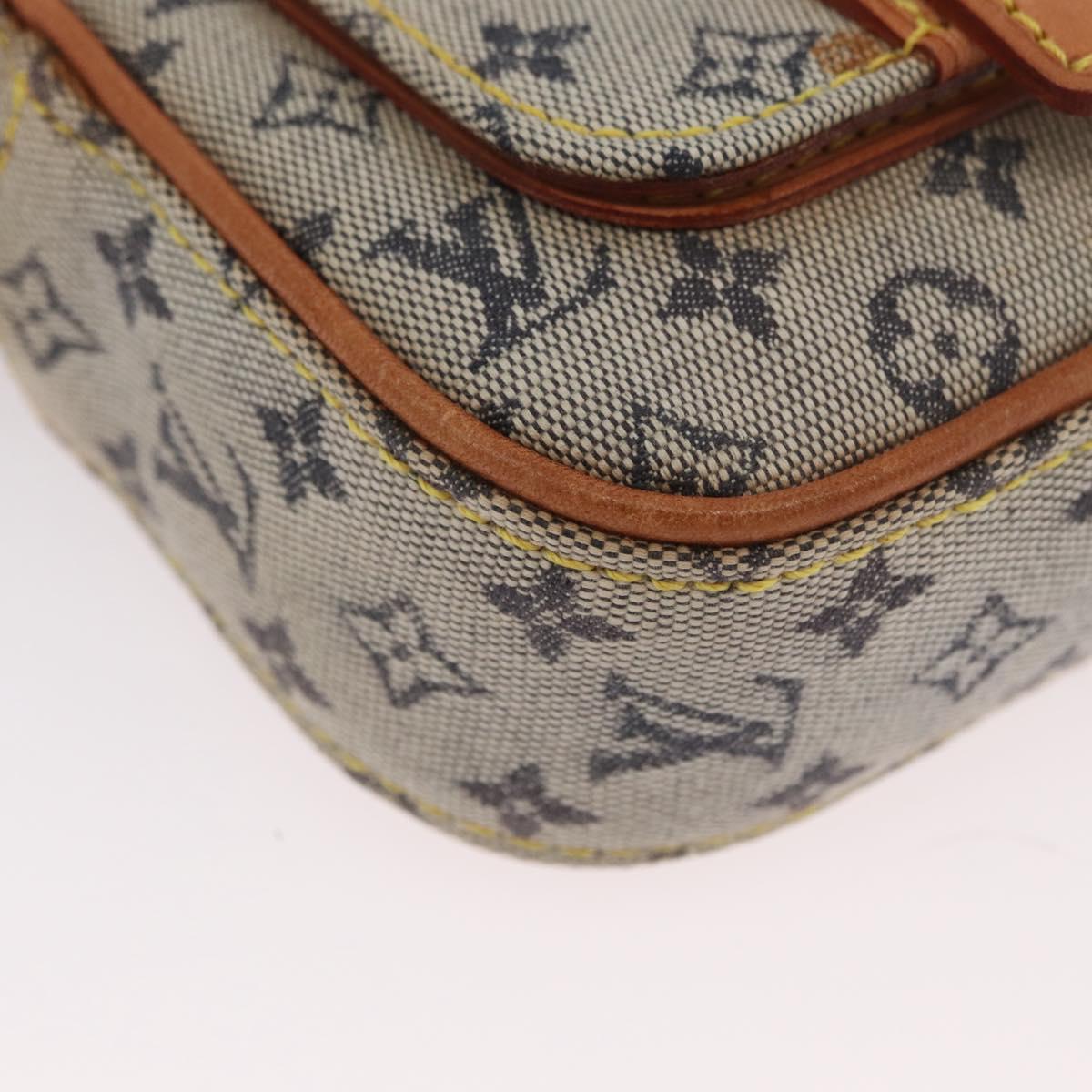 LOUIS VUITTON Monogram Mini Juliet PM Shoulder Bag Blue M92005 LV Auth BSZ132