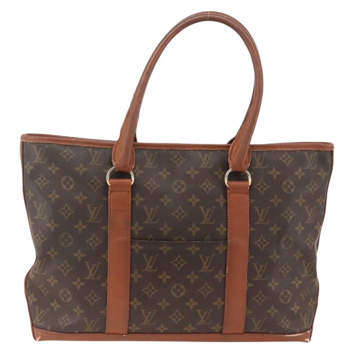 LOUIS VUITTON Monogram Sac Weekend PM Hand Bag M42425 LV Auth BSZ137