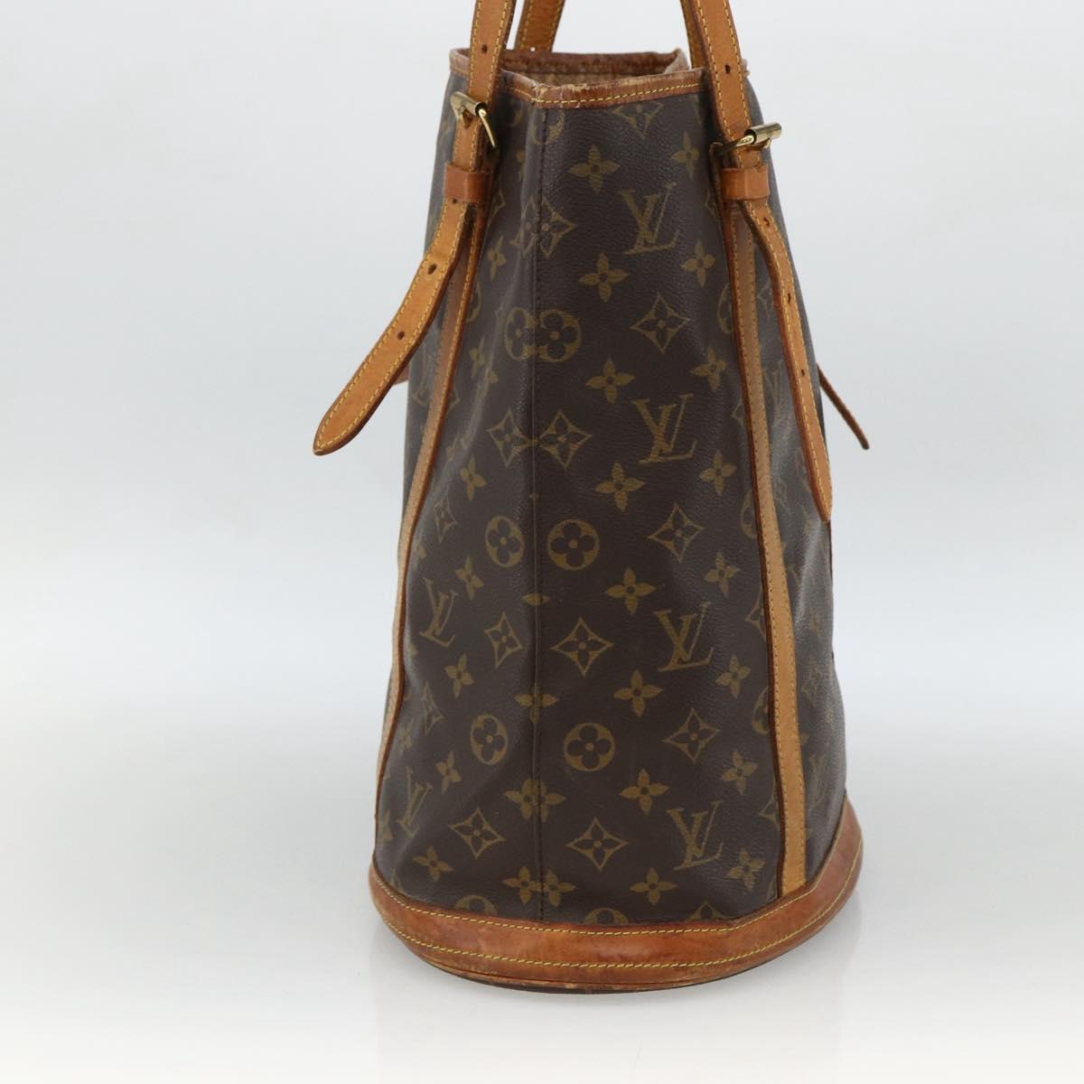 LOUIS VUITTON Monogram Bucket GM Shoulder Bag M42236 LV Auth BSZ152