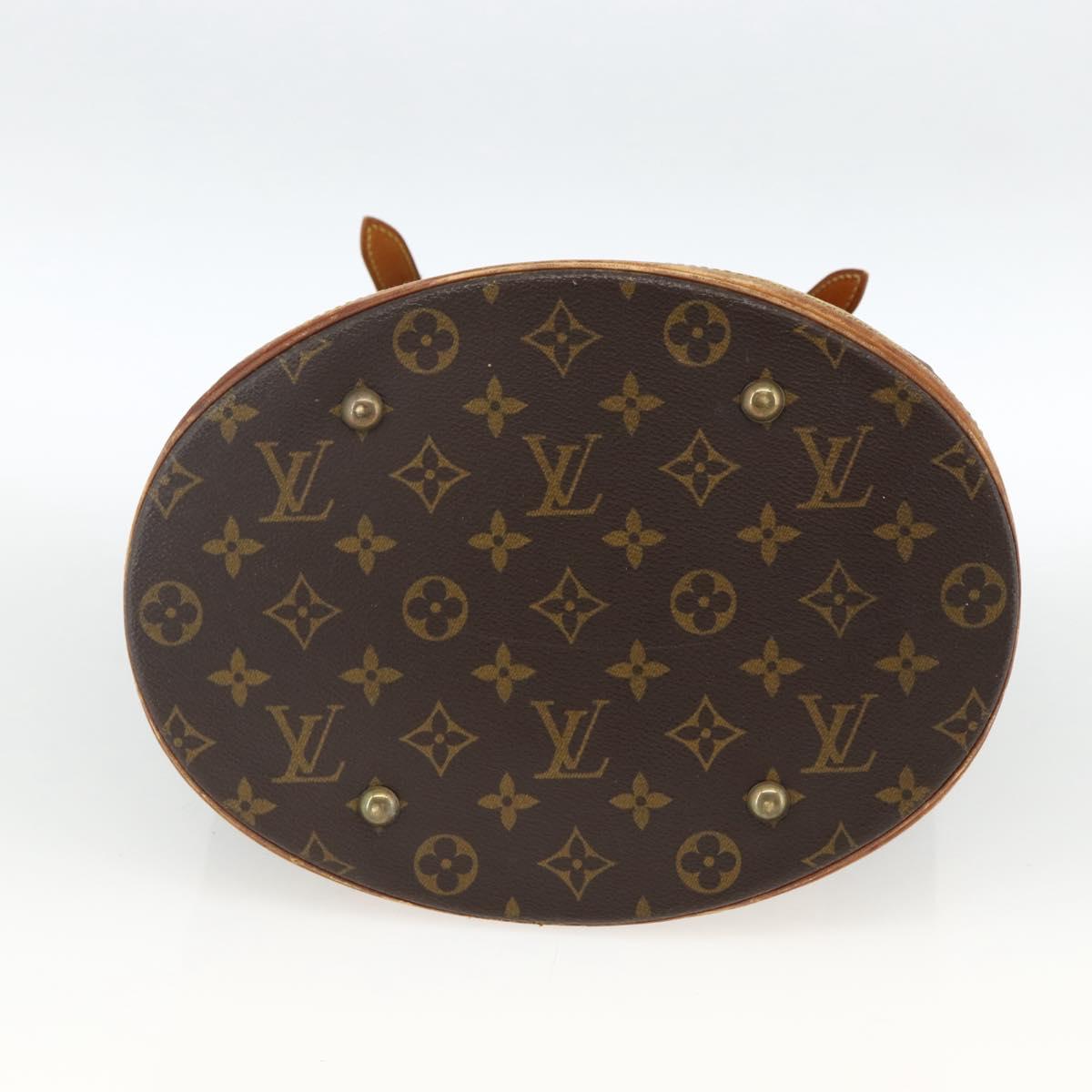 LOUIS VUITTON Monogram Bucket GM Shoulder Bag M42236 LV Auth BSZ152