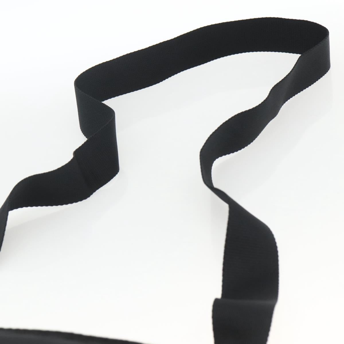 PRADA Shoulder Bag Nylon Black Silver Auth BSZ154