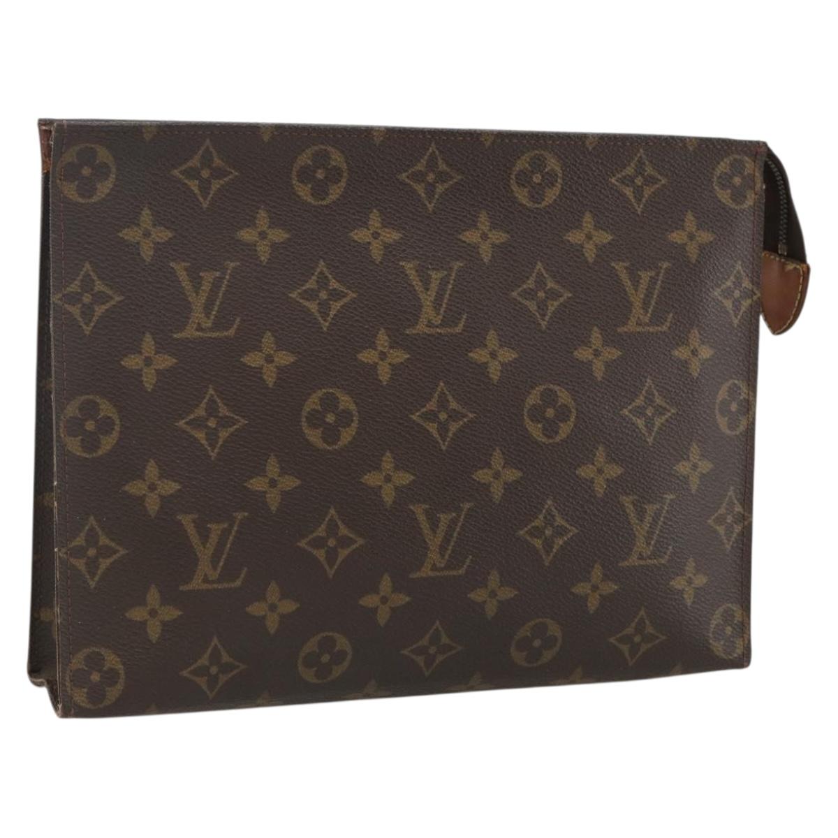LOUIS VUITTON Monogram Poche Toilette 26 Pouch M47542 LV Auth BSZ158