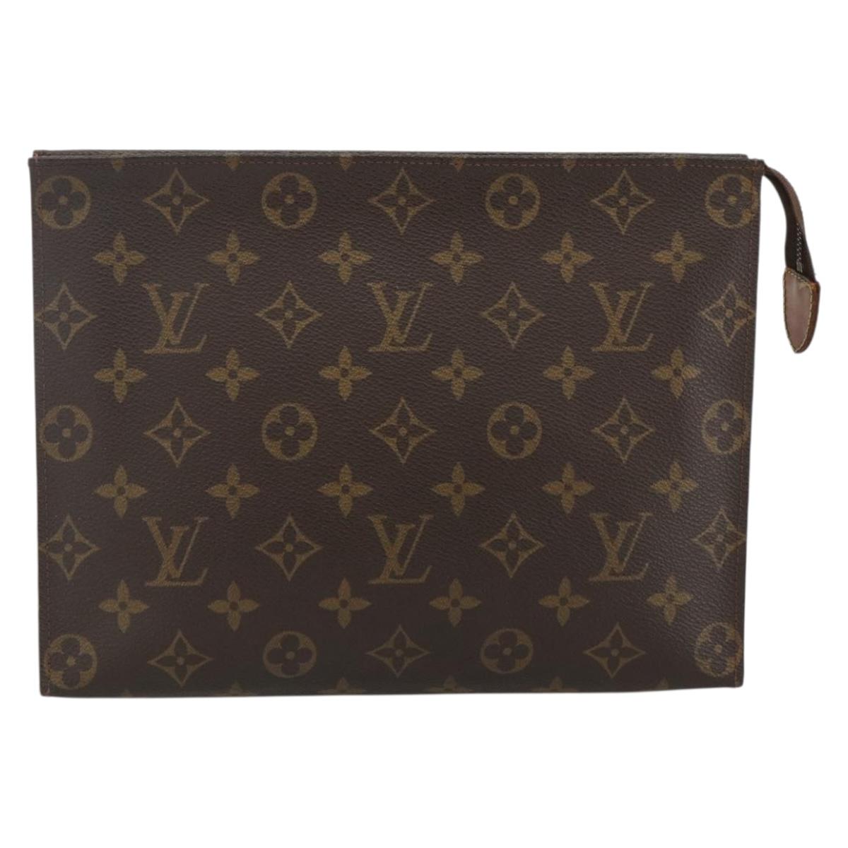 LOUIS VUITTON Monogram Poche Toilette 26 Pouch M47542 LV Auth BSZ158