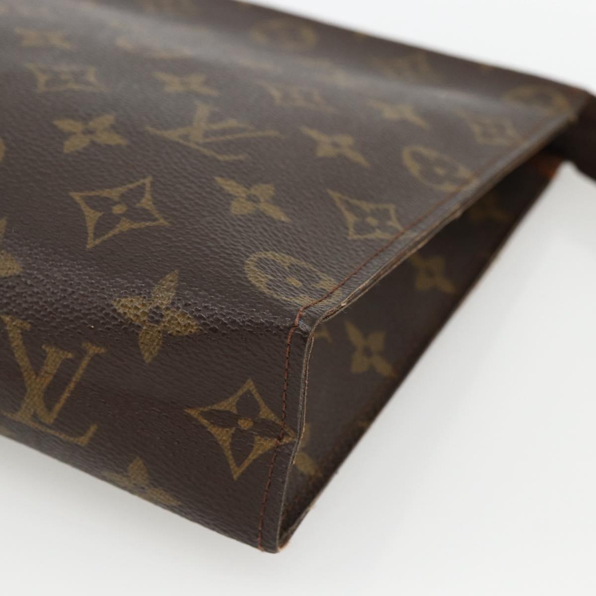 LOUIS VUITTON Monogram Poche Toilette 26 Pouch M47542 LV Auth BSZ158