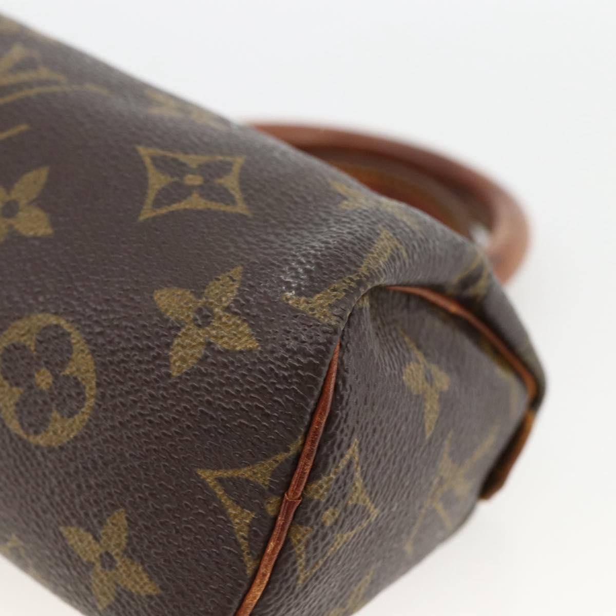 LOUIS VUITTON Monogram Mini Speedy Hand Bag M41534 LV Auth BSZ161