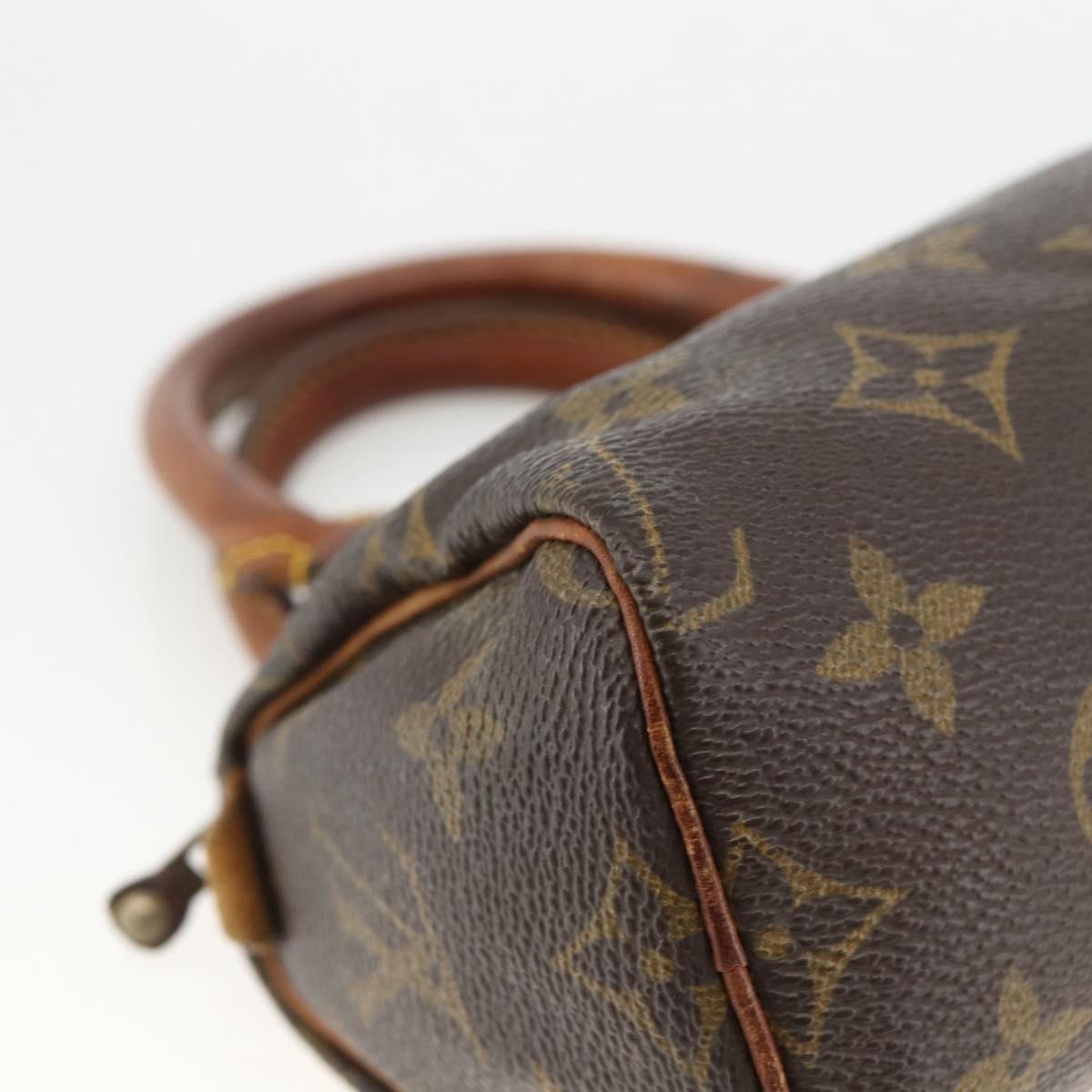 LOUIS VUITTON Monogram Mini Speedy Hand Bag M41534 LV Auth BSZ161