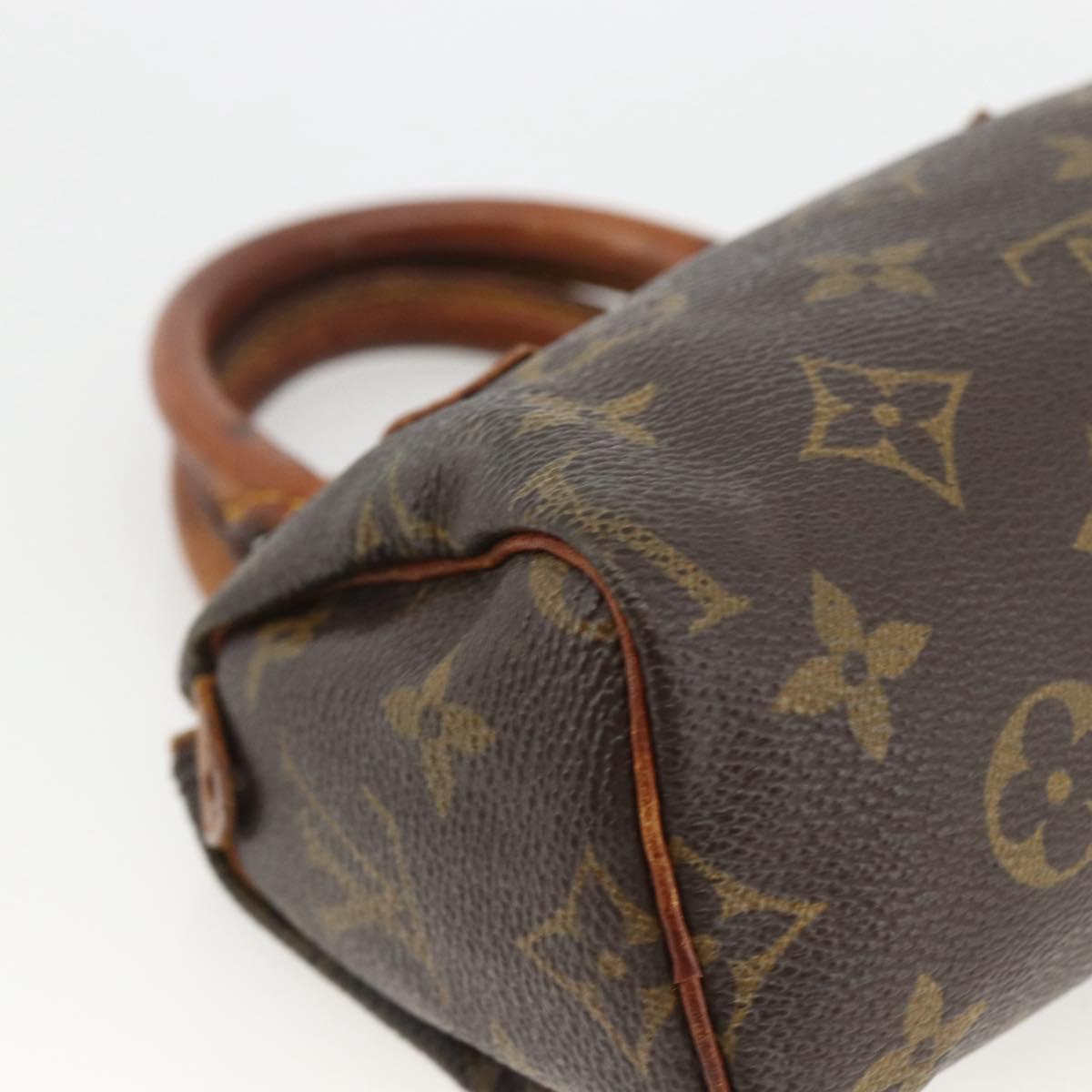 LOUIS VUITTON Monogram Mini Speedy Hand Bag M41534 LV Auth BSZ161