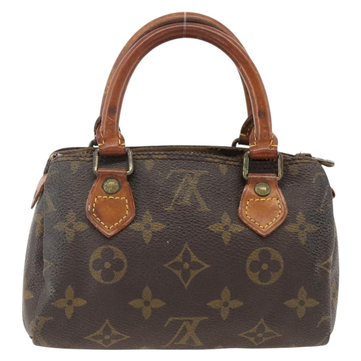 LOUIS VUITTON Monogram Mini Speedy Hand Bag M41534 LV Auth BSZ161