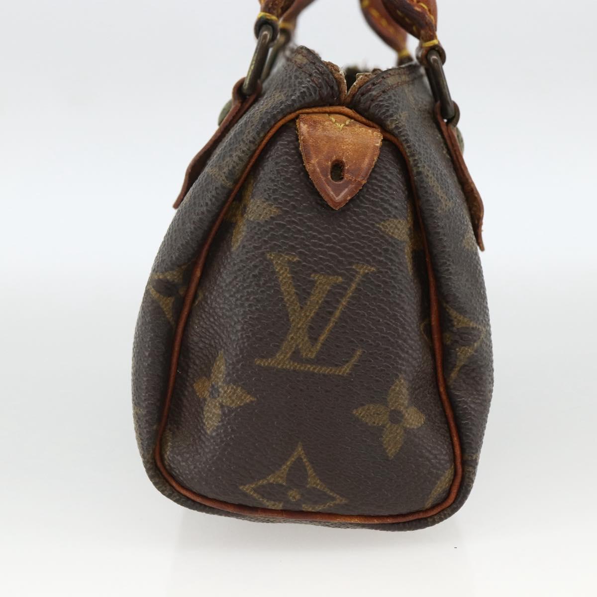 LOUIS VUITTON Monogram Mini Speedy Hand Bag M41534 LV Auth BSZ161