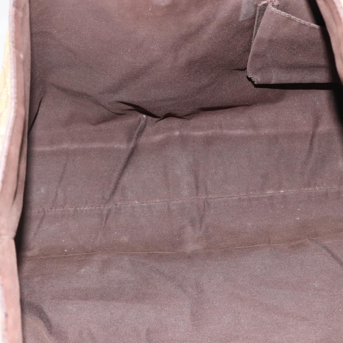 GUCCI GG Canvas Abbey Tote Bag Beige Gold 141472 Auth BSZ183