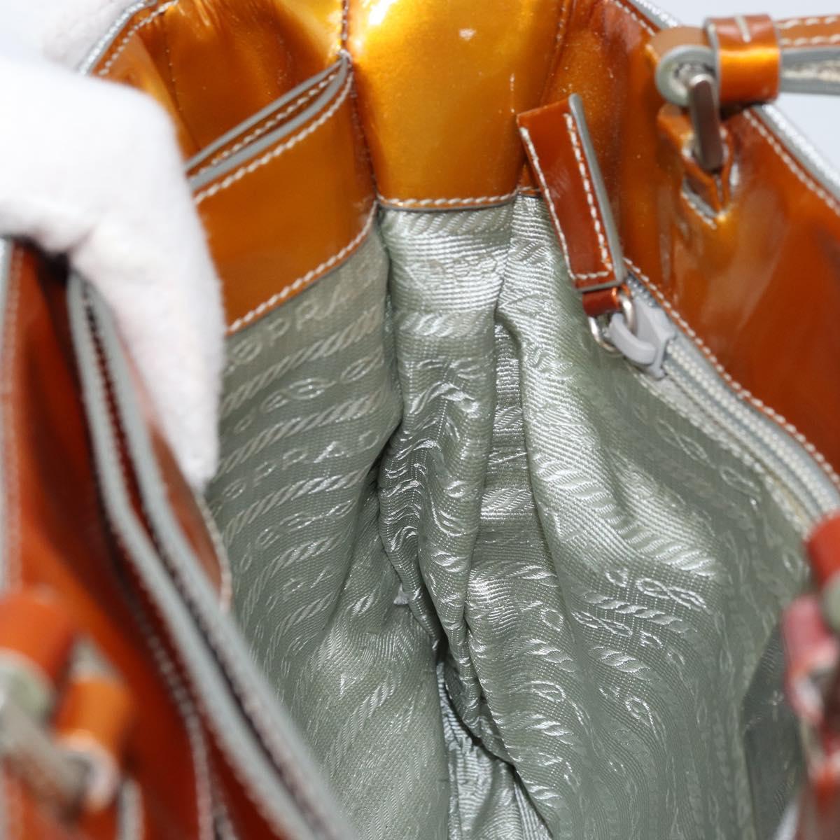 PRADA Sports Hand Bag Nylon Silver Auth BSZ195