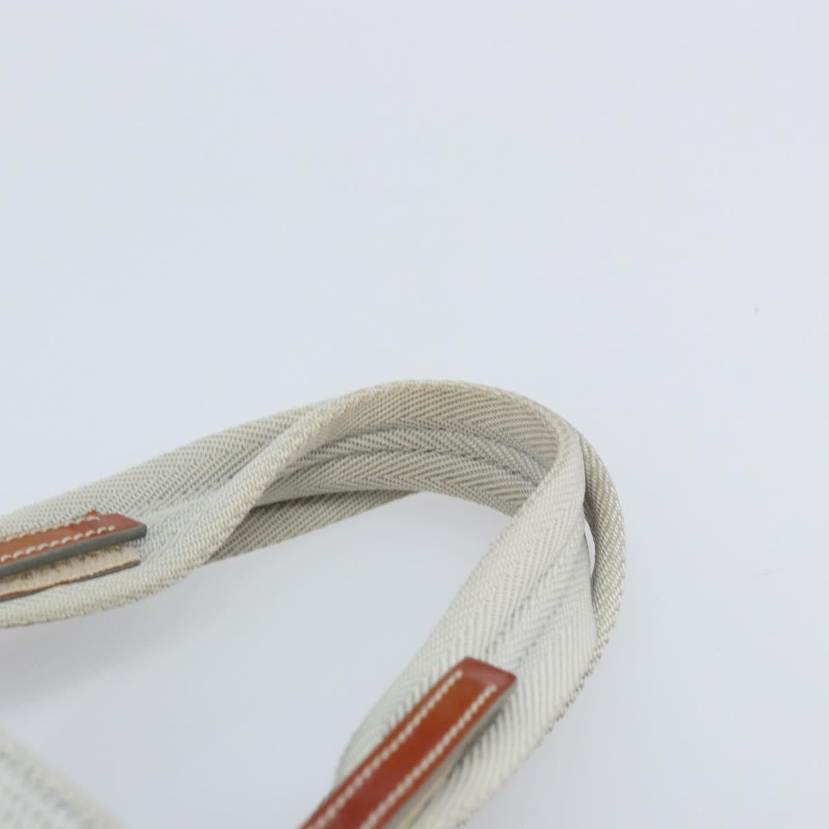 PRADA Sports Hand Bag Nylon Silver Auth BSZ195