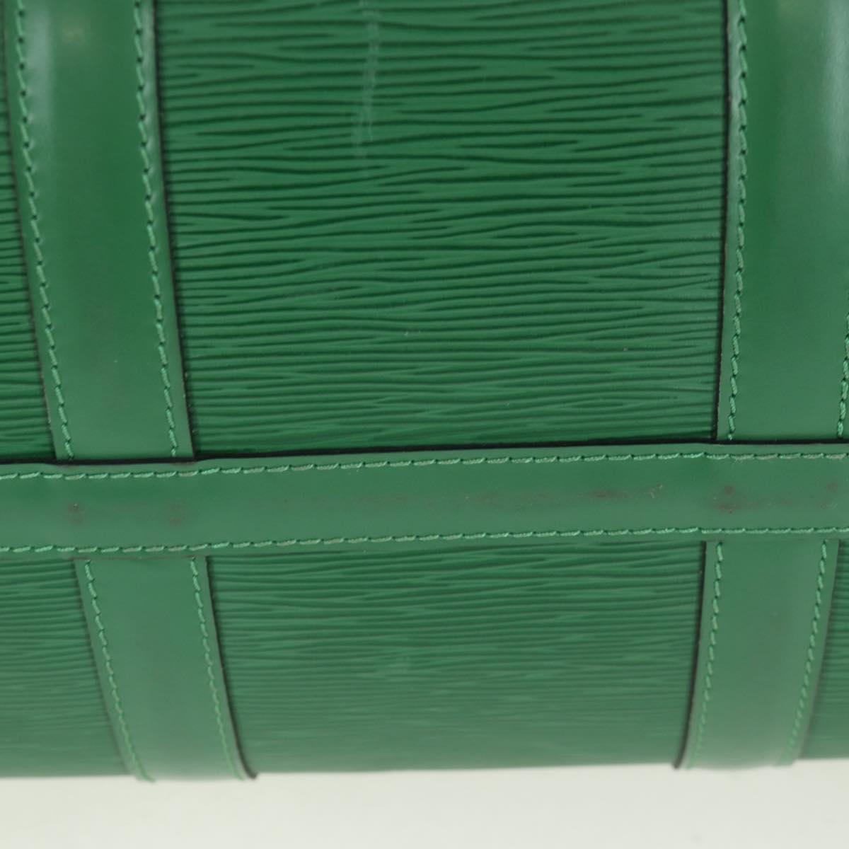 LOUIS VUITTON Epi Keepall 45 Boston Bag Green M42974 LV Auth BSZ230A