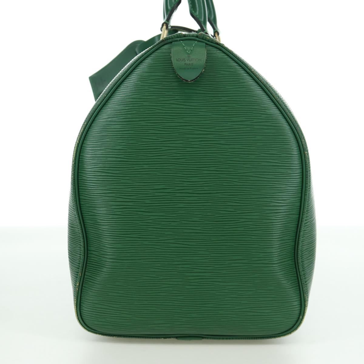 LOUIS VUITTON Epi Keepall 45 Boston Bag Green M42974 LV Auth BSZ230A
