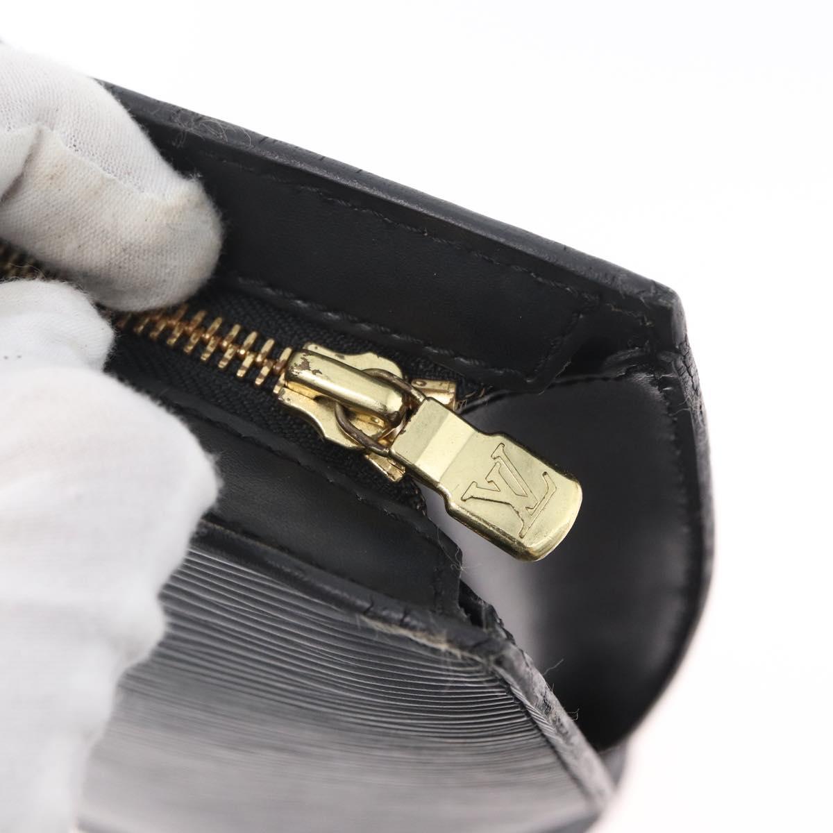 LOUIS VUITTON Epi Saint Jacques Hand Bag Black M52272 LV Auth BSZ235