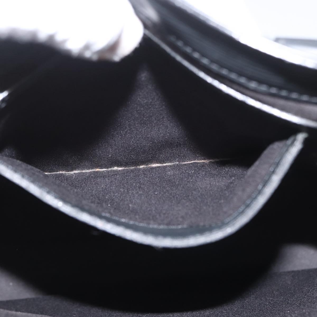 LOUIS VUITTON Epi Sac Plat PM Hand Bag Black M58658 LV Auth BSZ236A