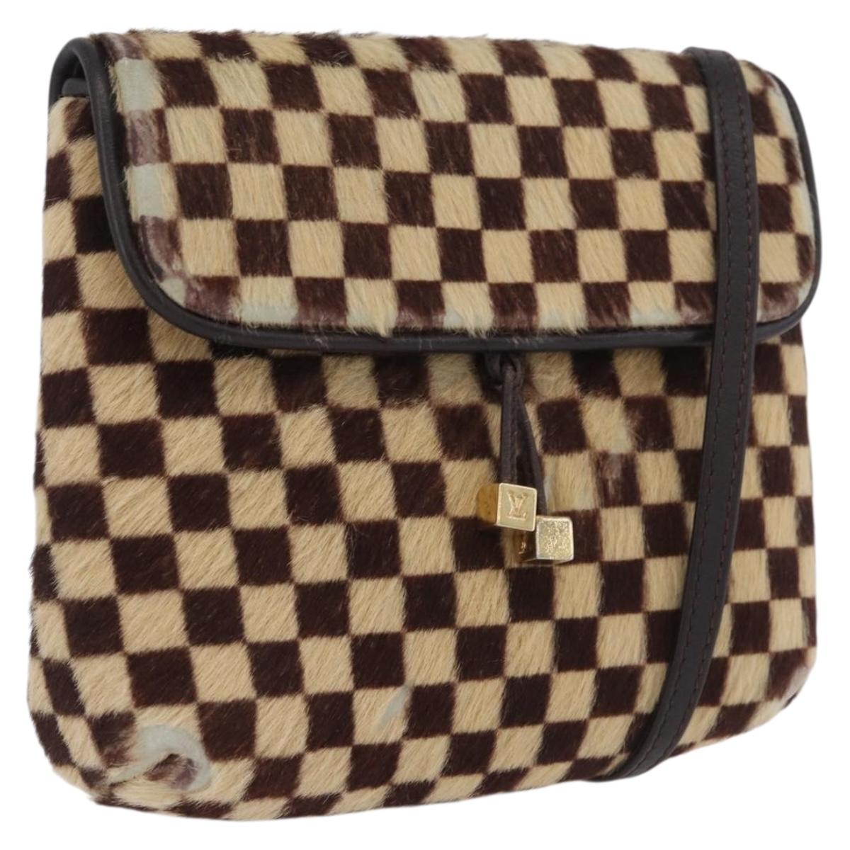 LOUIS VUITTON Damie sovage Gazelle Bag Harako leather Brown M92130 Auth BSZ243