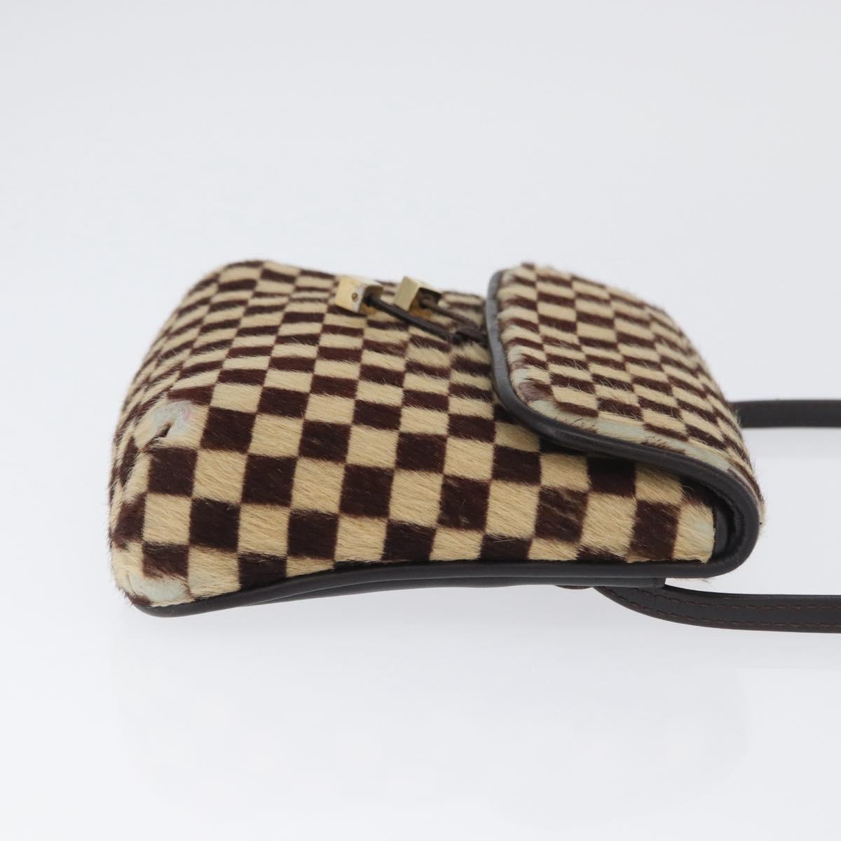LOUIS VUITTON Damie sovage Gazelle Bag Harako leather Brown M92130 Auth BSZ243