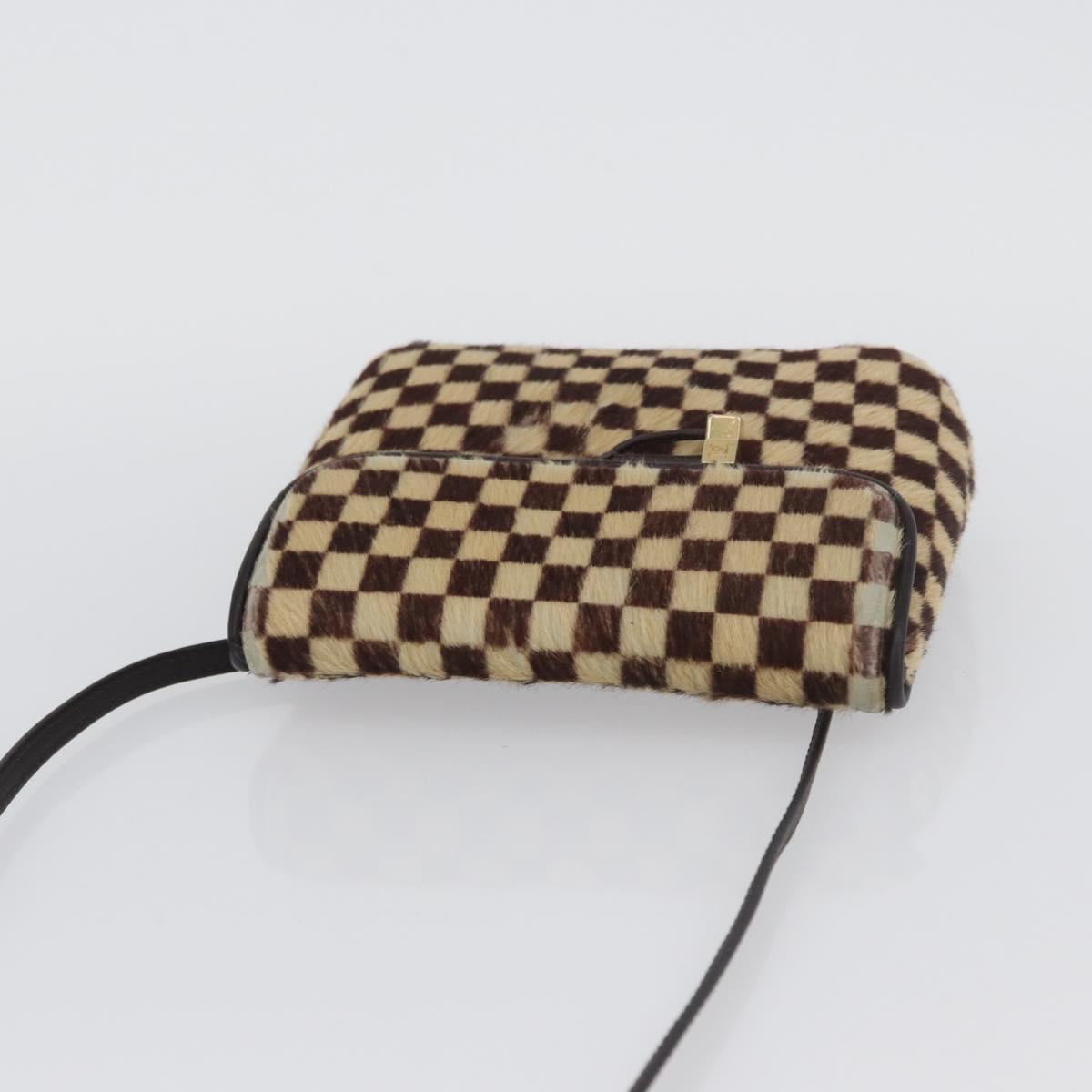LOUIS VUITTON Damie sovage Gazelle Bag Harako leather Brown M92130 Auth BSZ243