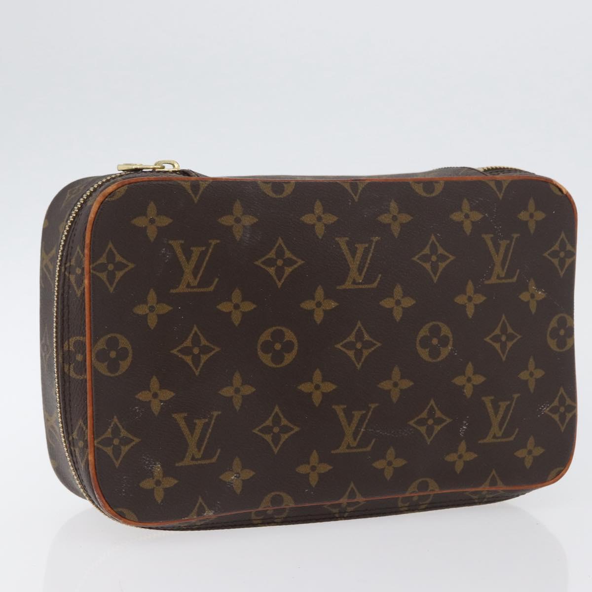LOUIS VUITTON Monogram Trousse Boite Cosmetic Pouch M47640 LV Auth BSZ251